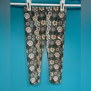 Puma Kids Leggings with Floral Print - Green